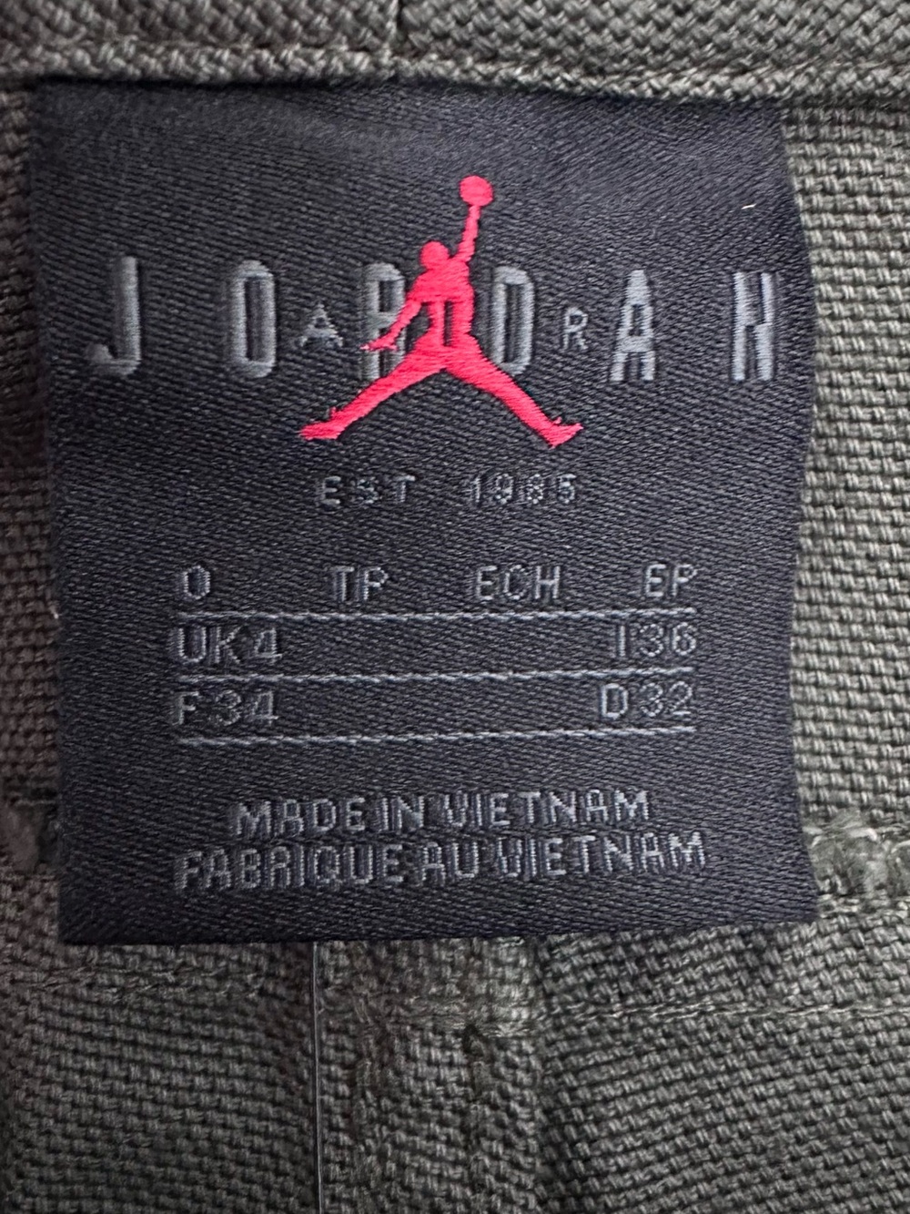 NWT Air Jordan X Travis Scott Womens Size 0 Standard Fit Jeans Basketball Retro - Picture 4 of 7